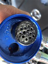 オイルキャッチタンク水抜き