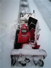 除雪機運転2回目