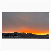 夕暮れのような朝です