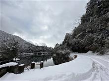 林道&amp;雪遊び