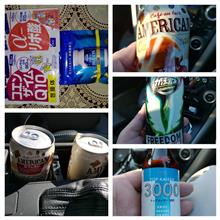 サントリー・セサミン＋アメリカンカフェオレ＋がぶ飲みフリーダム＋トップカイザー3000。