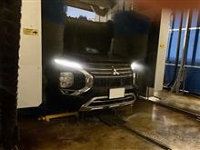 大雪の為、洗車機閉鎖されてて、10日間ぶりに洗車機入れれました〜
