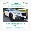 愛車と出会って1年！