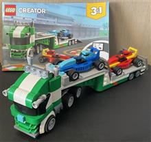 レゴクリエイター3in1のトレーラーとレーシングカー完成です♪ レゴクリエイター3in1のトレーラーとレーシングカー完成です♪