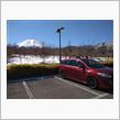 スキーとお蕎麦の宿と富士山。