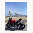 本日の桜島、鹿児島DUCATIへ