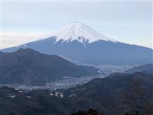 今日の富士山（山梨県都留市高川山）