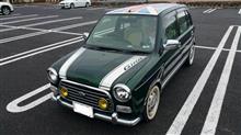 ミラジーノの屋根デカール剝がし