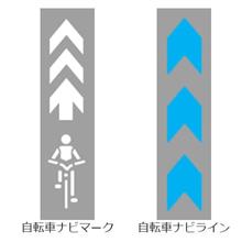 左折専用レーンのある交差点を自転車で直進