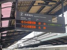 平日朝の通勤ラッシュ時