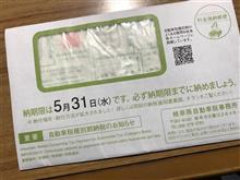 自動車税バイク含めて7台分。218,400円也