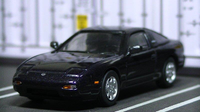 Painted Body 90mm Kyosho Mini-Z AWD Nissan 180SX Dark Blue