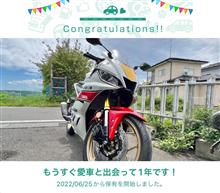 愛車と出会って1年！