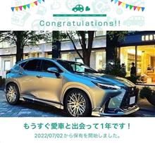 愛車と出会って1年！