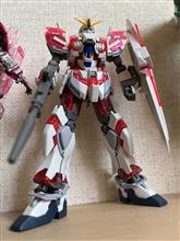 ナラティブガンダムA装備　パチ組み完了