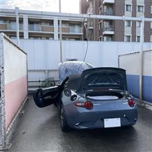 結局、イベント前日早朝洗車となりました。