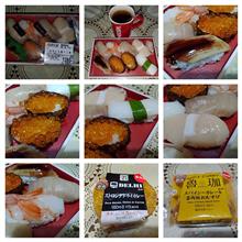 握り寿司+カレーおにぎり。