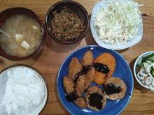 また半額フライ盛り合わせ晩ご飯。
