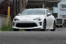86/BRZ激変！白いシートカバー。