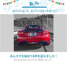 祝・みんカラ歴8年！