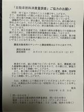 自動車燃料消費調査というハガキ 