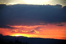 「今日の夕陽」　(≧▽≦)