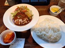 渡辺通りでハンバーグランチ　マスターズカフェ
