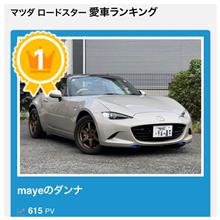 まさかの1位！ 最初で最後だなぁ