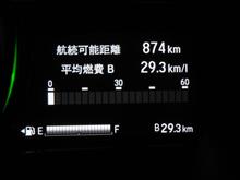 久々に燃費と距離が同じ数字