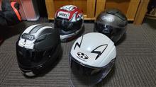 ツーリング用とレース用のヘルメット更新！