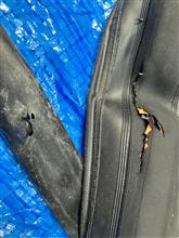 自転車のタイヤ破裂