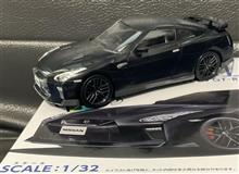 1/32アオシマ(楽プラ)のR35GT-R(メテオフレークブラックパール)です♪ 1/32アオシマ(楽プラ)のR35GT-R(メテオフレークブラックパール)です♪