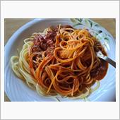 週末パスタ　ボロネーゼ