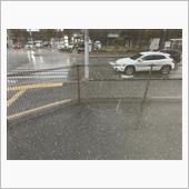 雹が降ってきて驚きました