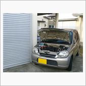 朝露 ボンネット 錆