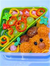 今日の娘のお弁当　～コアラのケチャップ飯おにぎり🍙デコ弁～　作りました