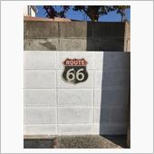 ROUTE 66 ブリキのア ...