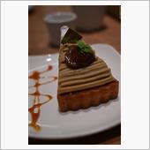 モンブラン風のケーキ