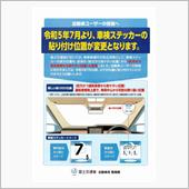車検ステッカー位置の変更