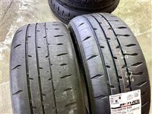 溝が浅くなってきたので195/50R16のPOTENZA RE-71RSをおかわり。モータースポーツを楽しむには、このタイヤです。そして入荷した”TWS Motorsport T66-F”にうっとり。