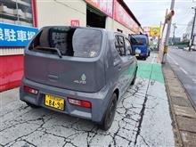 車検でアルトを工場へ預けて来ました。