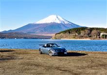 山中湖と富士山