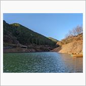 名栗湖でワカサギ狙い