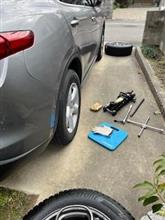 ステルヴィオ　スタッドレスに交換