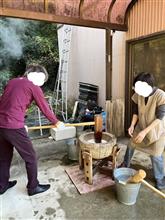 年末恒例餅つき。