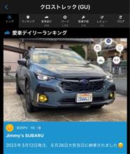 クロスト君は納車から129日連チャンでデイリーランキング🥇🙇ゲッツ👉