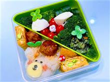 本日の娘のお弁当は、白クマさんの🍙弁当を作りました