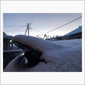 雪降りました
