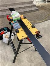 スキー板の滑走面リペア