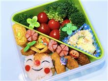 本日の娘のお弁当は、アンパンマンのドキンちゃんキャラ弁を作りました